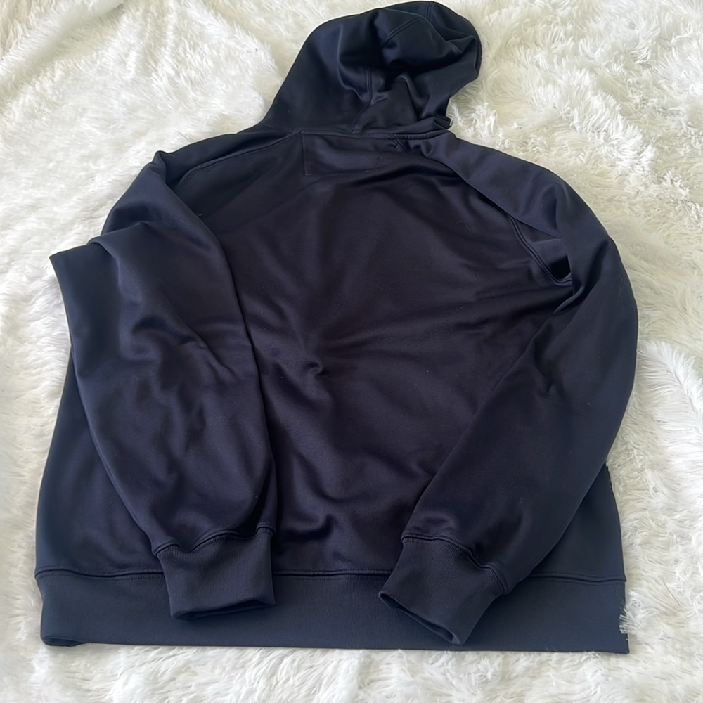 NFL Embroidered Chicago Bears Hooded Sweatshirt with pockets sz small spellout - Picture 7 of 7